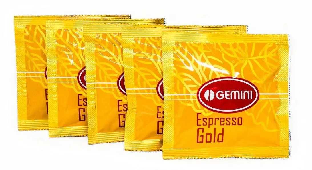 Кава в чалдах монодозах Gemini Espresso Gold 100шт Джеміні Голд