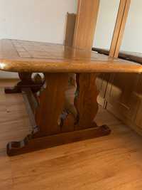 Ława stół używany lity dąb dębowy drzewo