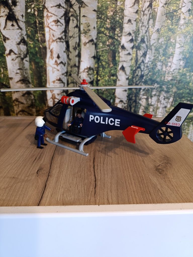 Playmobil helikopter policyjny.