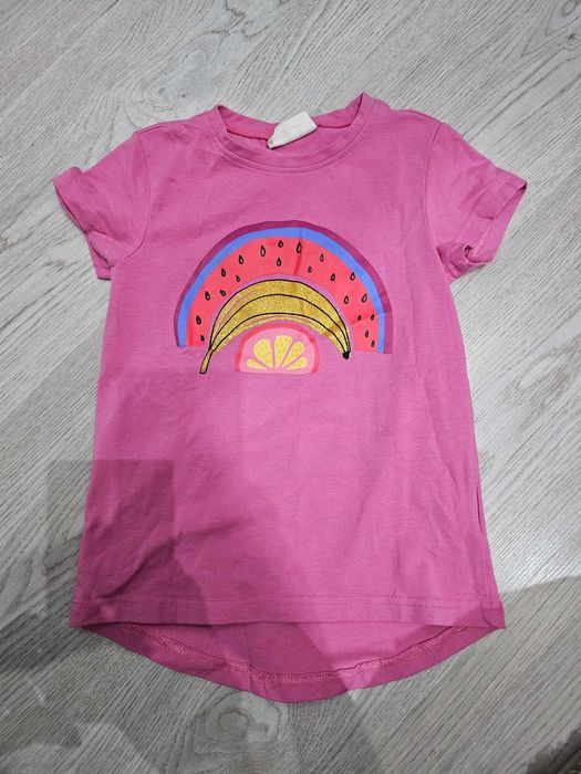 T-shirt różowy, rozmiar 110, Coccodrillo