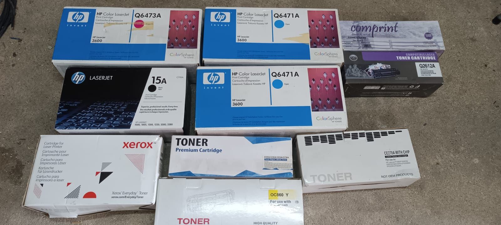 Toners para despachar