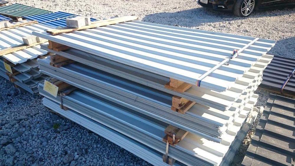 Tanie Blachy Dachowe 2 gatunek Blacha Trapezowa T18 Ocynk Powlekana T7