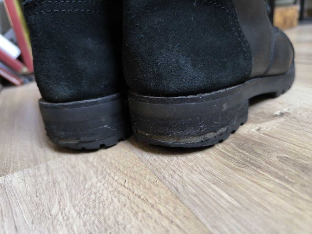 UGG trapery zimowe ocieplane skóra wełna