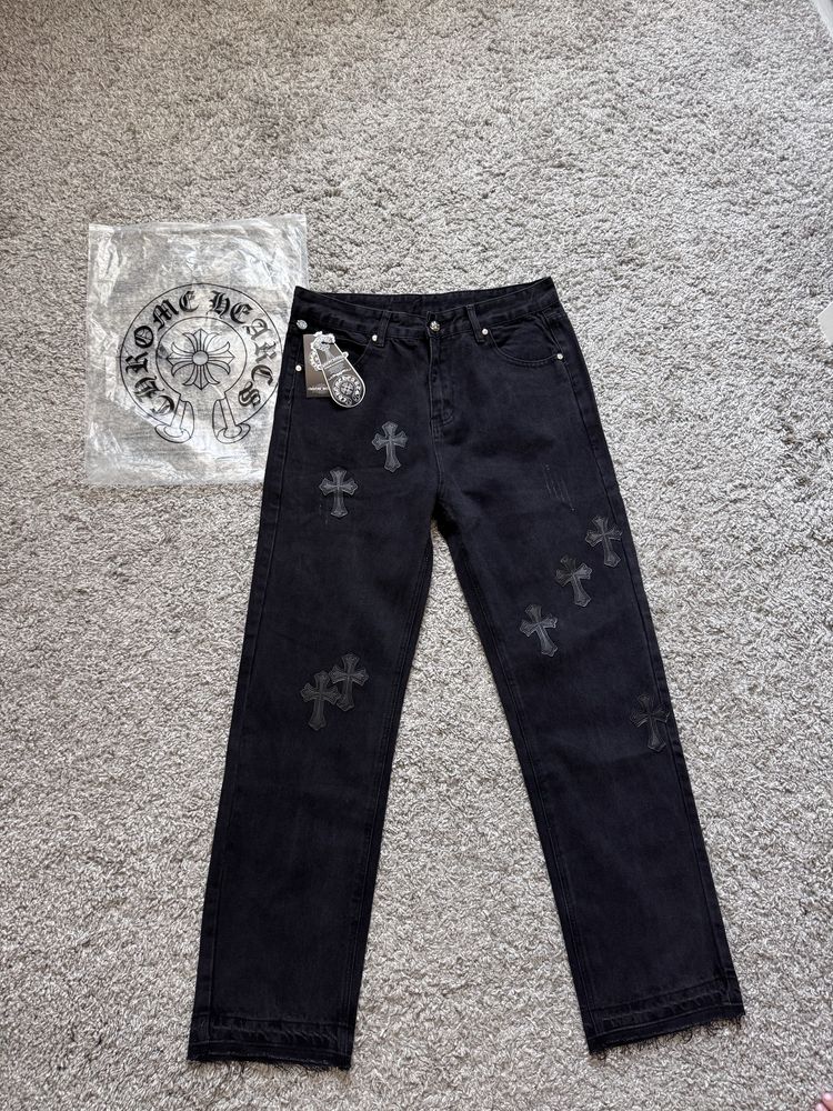 Джинси Chrome Hearts джинсы хром хартс штани хром харц