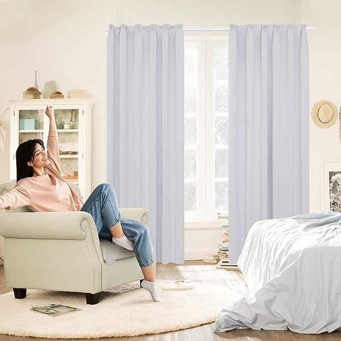 Nowe zasłony do salonu / kotara /firanka /160x140cm biały/1437