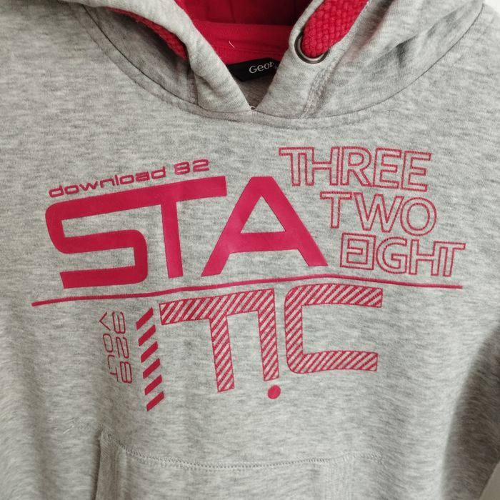 Szara bluza z kapturem George 116/122