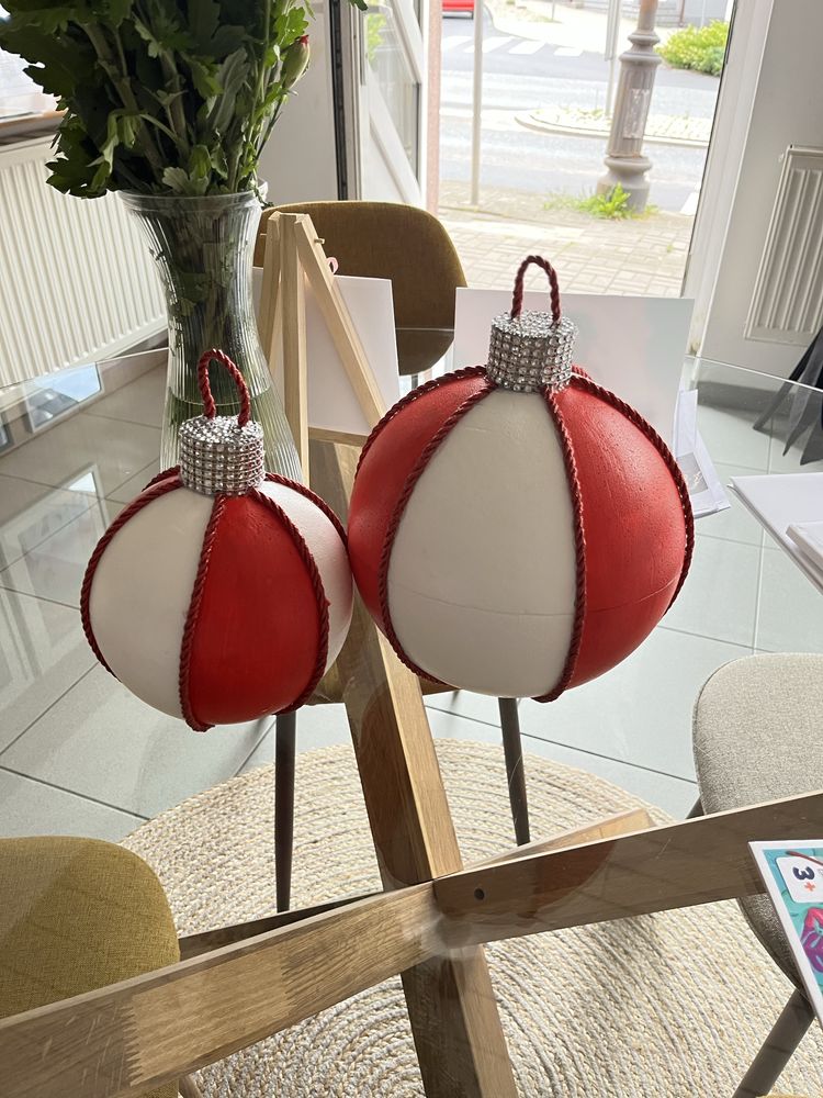 Bombki swiąteczne 50 cm rekwizyty do sesji zdjęciowych, ozdoby