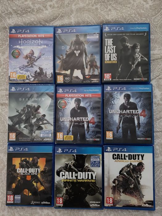 PS4 jogos - Call of Duty, Uncharted, Last of Us, Division