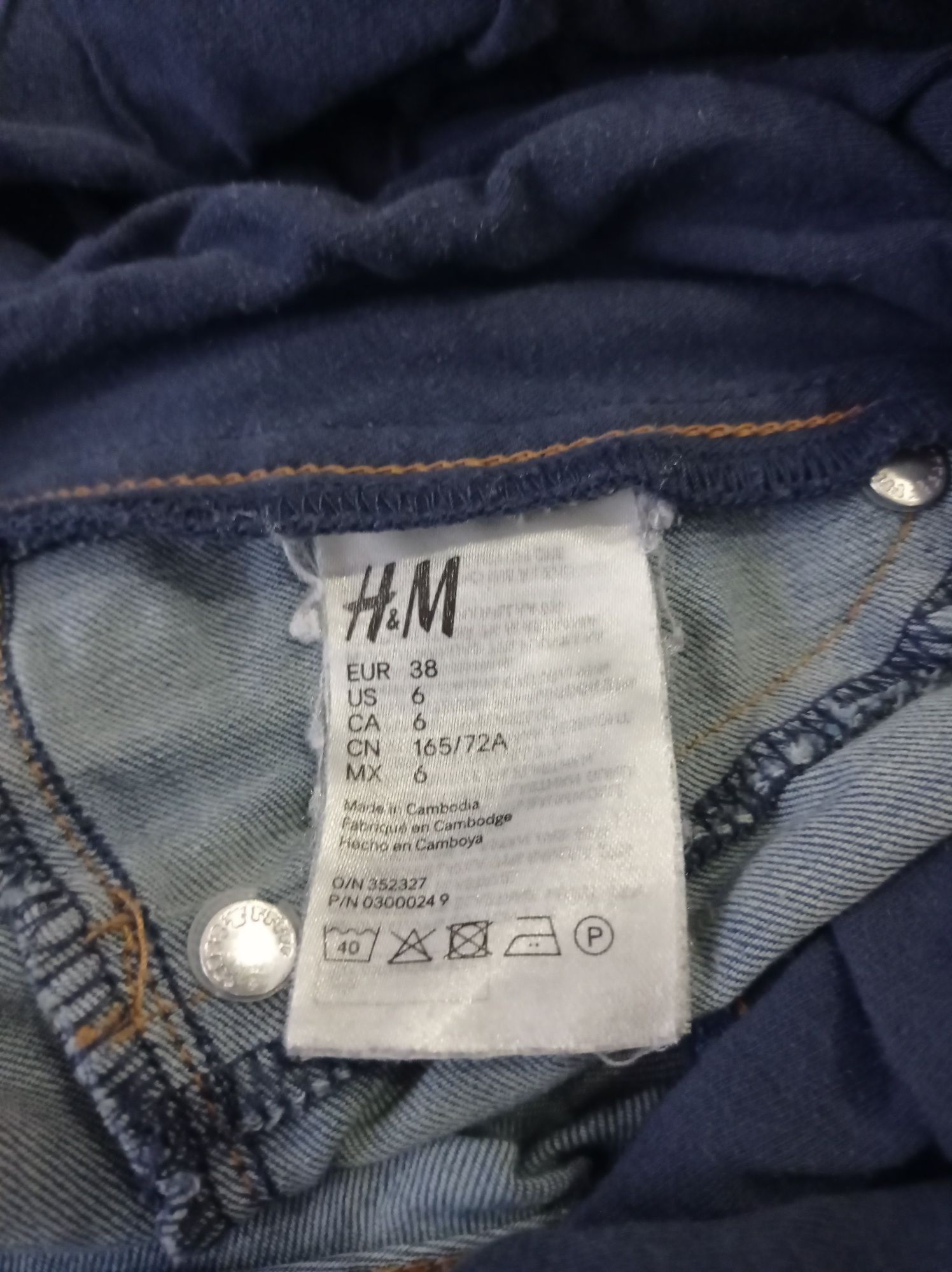 Spodnie ciążowe h&m jeansy r.38