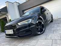 Audi A3 Sportback 8V 3xS-Line Quattro Matrixy Skóry Navi Panorama Grzane Fotele Radar