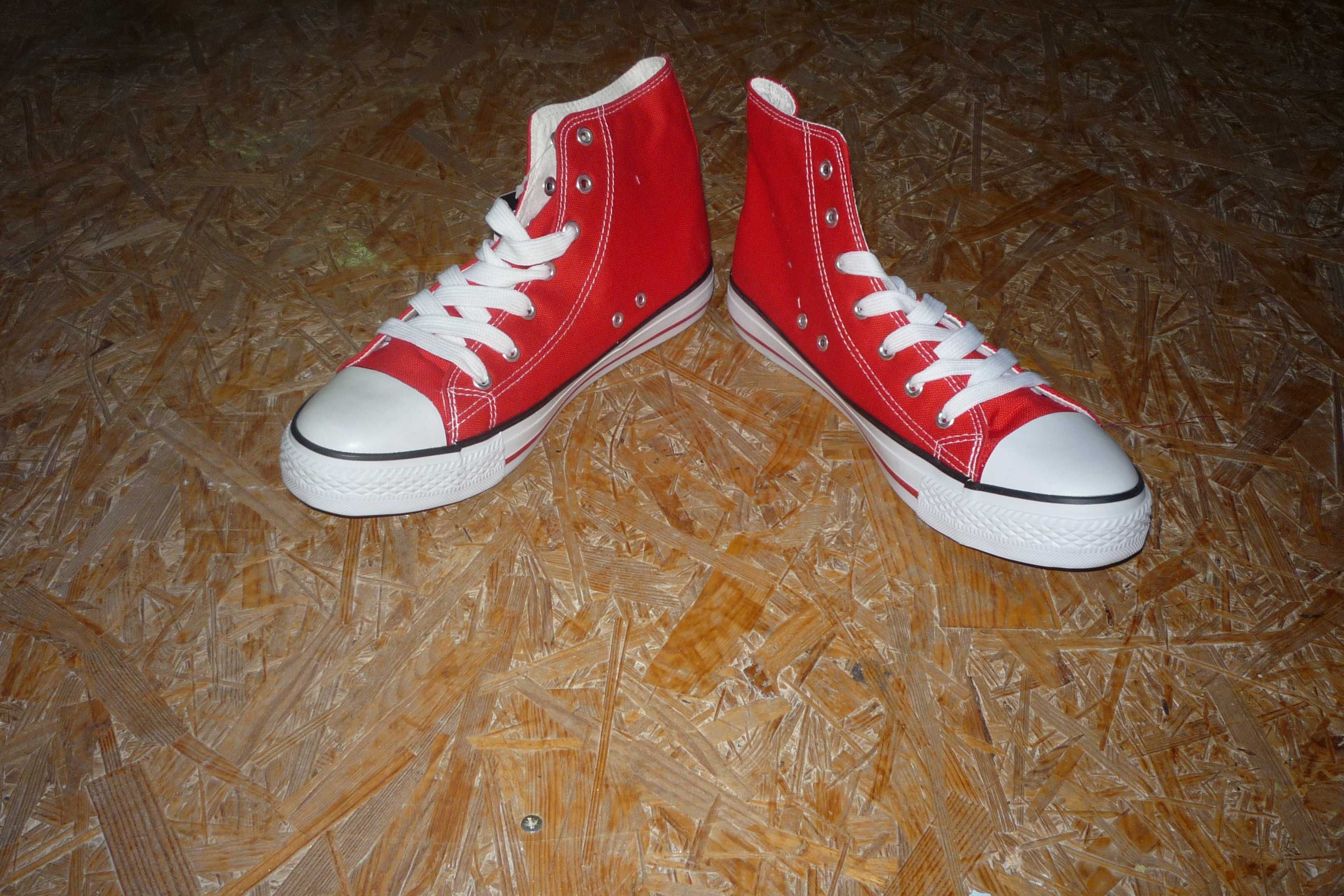 Trampki Czarne NewAge 082 Red/Czerwone r.41 powyst