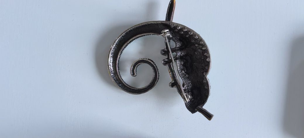 Nowa broszka kameleon
