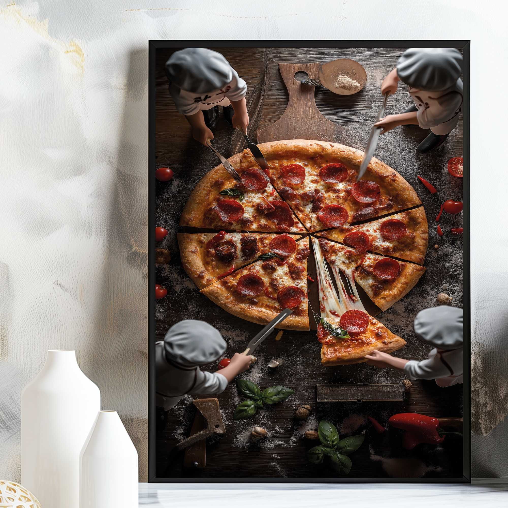 plakat pizza, plakat reklamowy pizza, obraz pizza, pizza