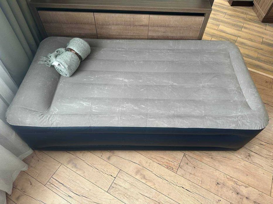 ℹ️ Кровать надувная одноместная с насосом 220v. Ламзак. Ліжко. Матрас