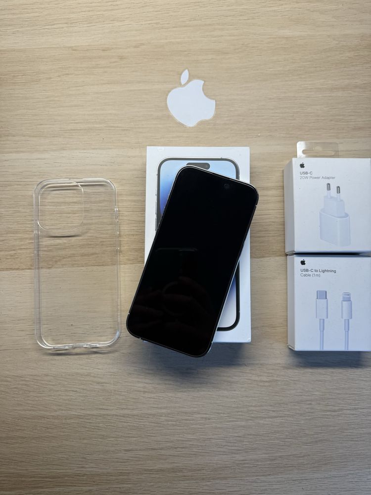 iPhone 14 Pro 128gb srebnry bateria 100% komplet