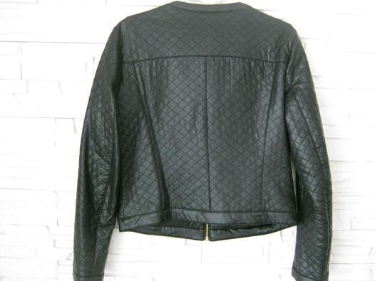 kurtka Promod bomberka czarna żakiet czerń pikowana vintage boho