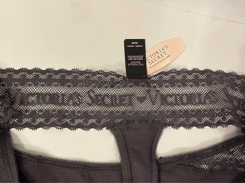 Victoria’s Secret bielizna majtki stringi nowe r M 38 logowane prezent