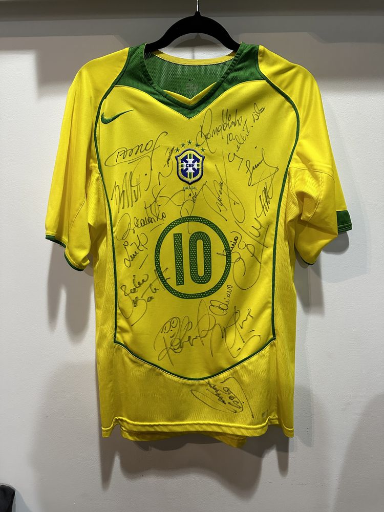 Koszulka Nike Brazylia 2004 Total 90 Autografy Ronaldo Ronaldinho