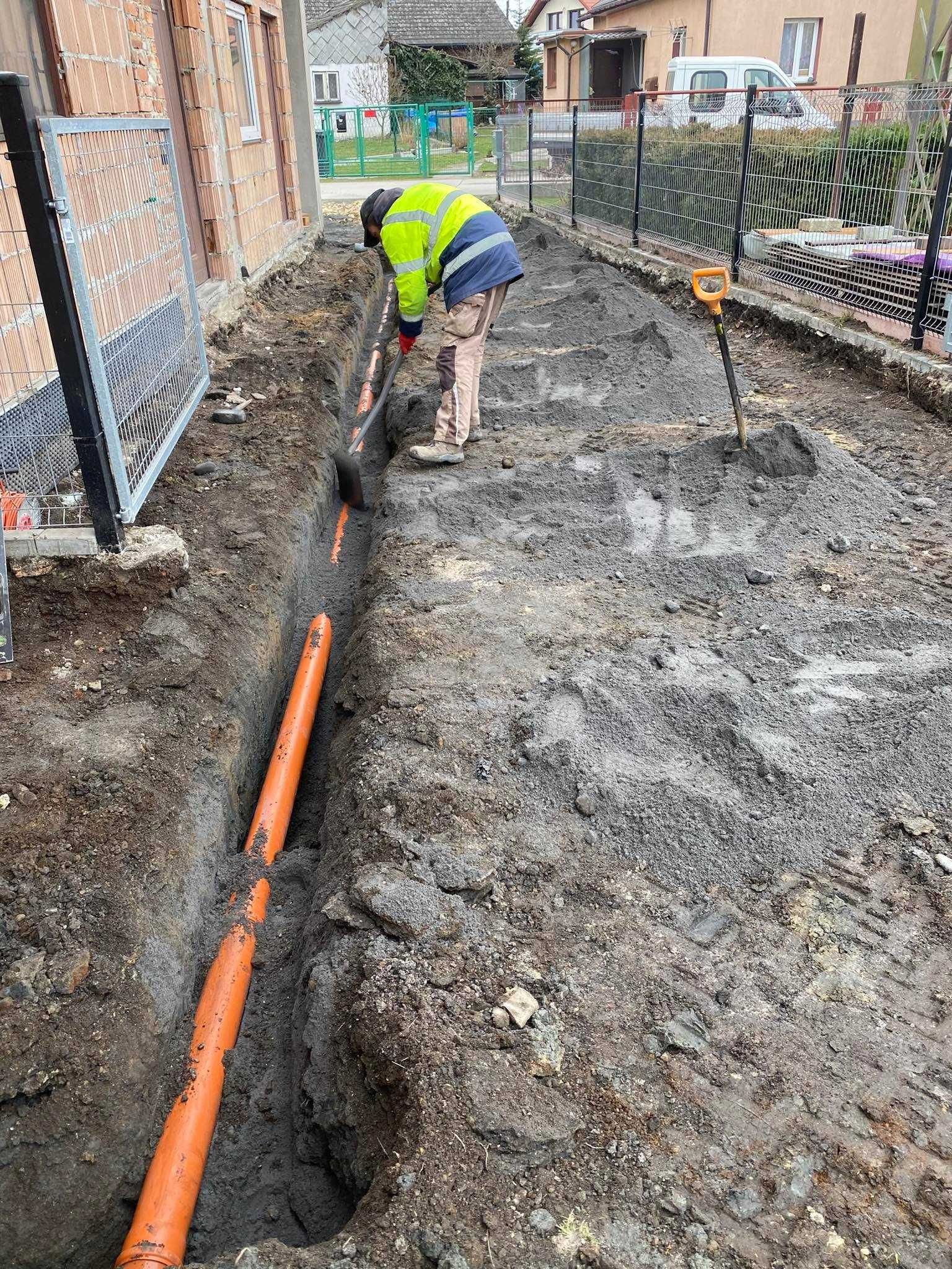 Roboty ziemne, usługi koparka, Wywrotka, Wyburzenia, korytowanie