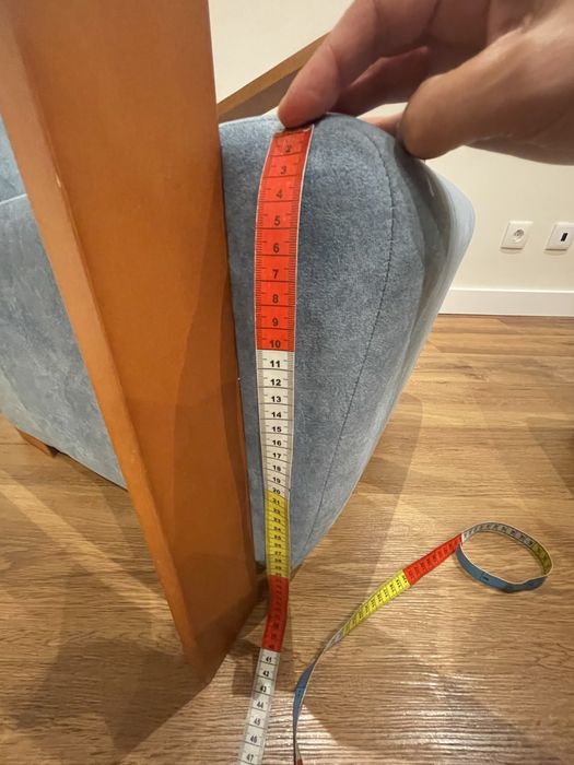 Cadeirao poltrona vinted azul