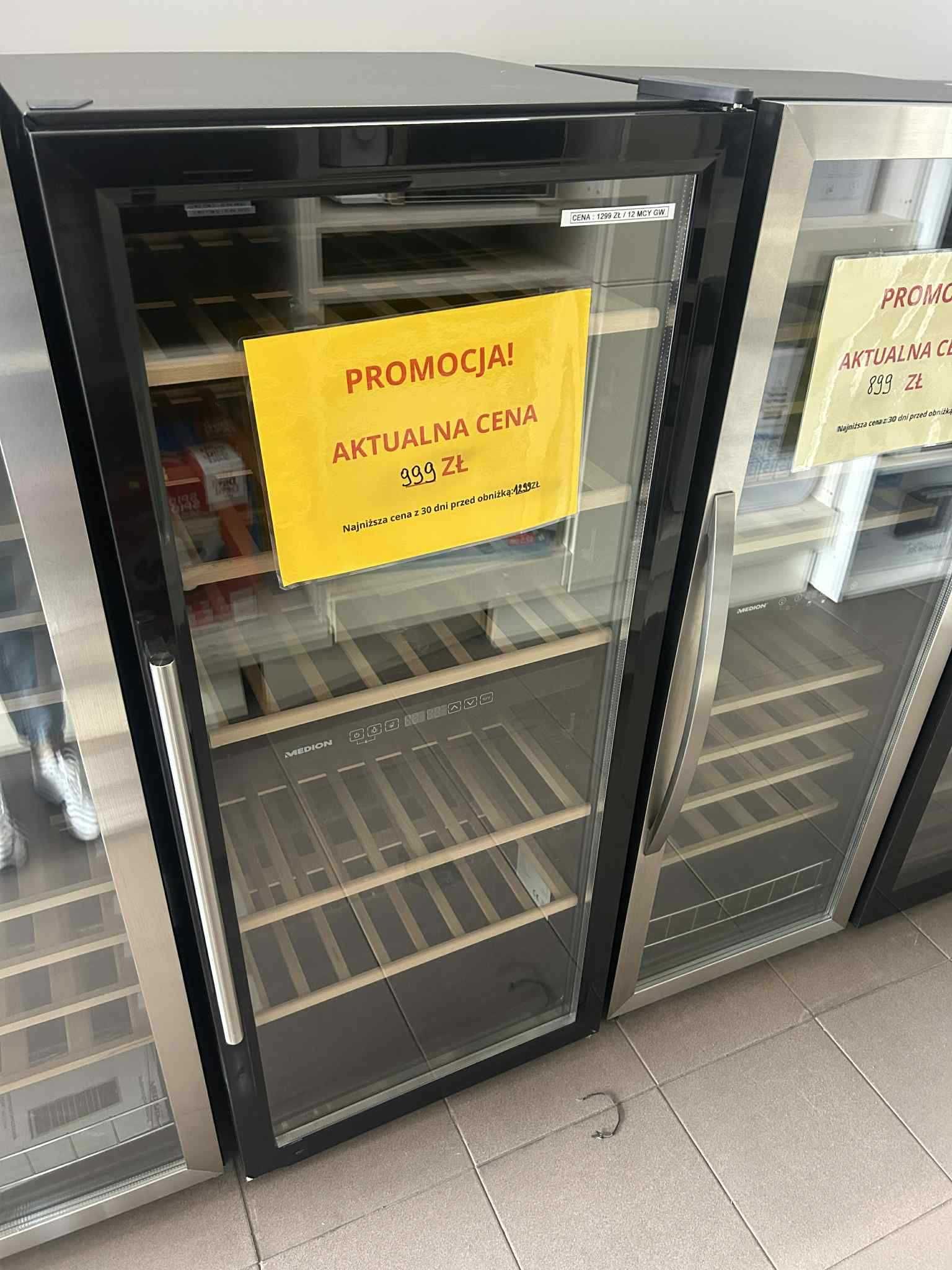 Chłodziarka na wino 54 butelki, 2 strefy, 148 litrów 5°C – 18°C
