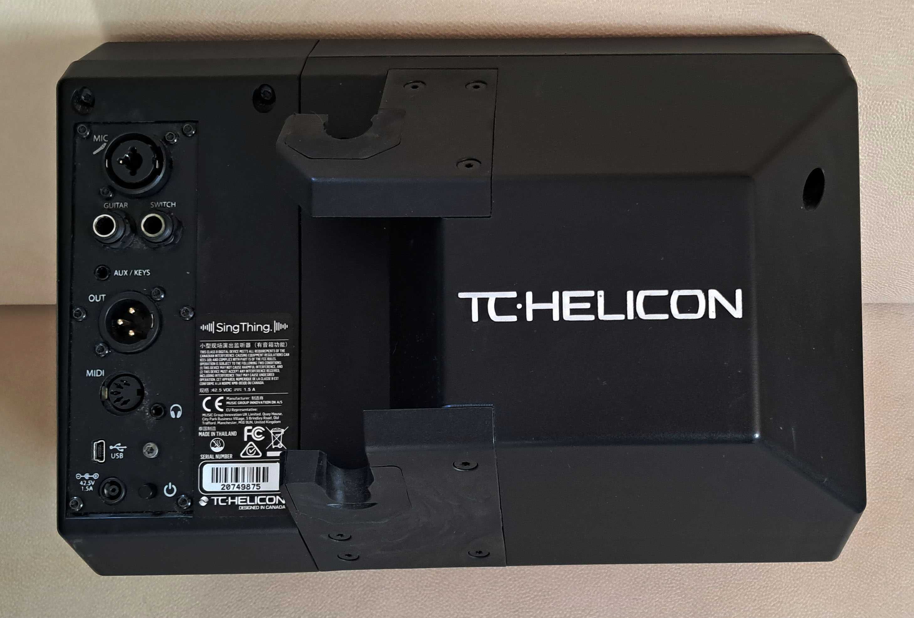 TC Helicon SingThing, 150Wat, Instr EN, Nowe opr, GigBag, MP75, 500 pr