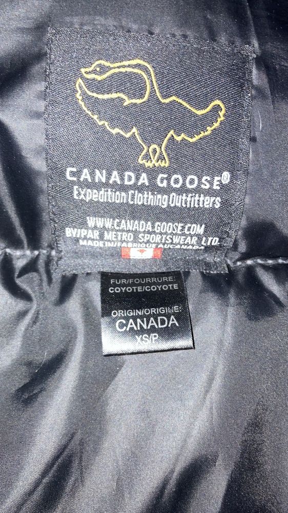 Canada Goose Chilliwack Bomber XS