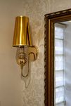 Śliczna złota lampa w stylu glamour 48 cm