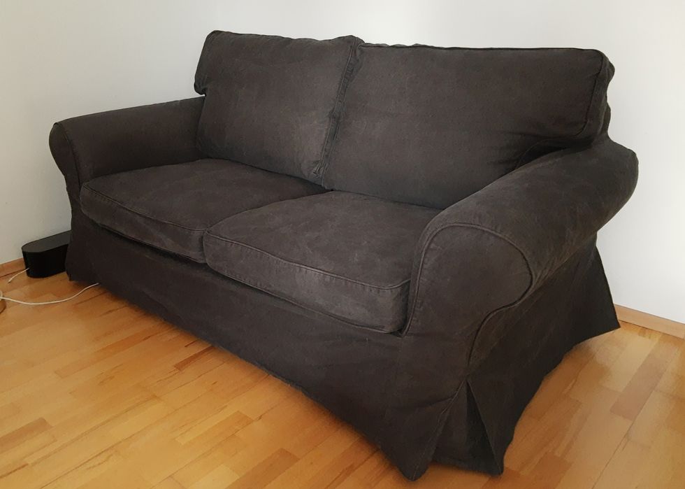 Pokrycie ektorp sofa 2os. czarne idemo black