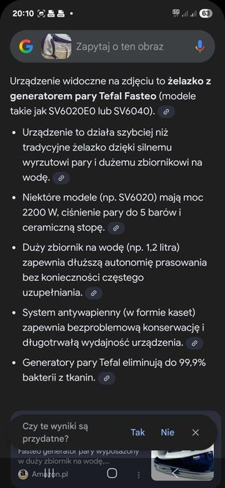 Żelazko z generatorem pary Tefal Fasteo