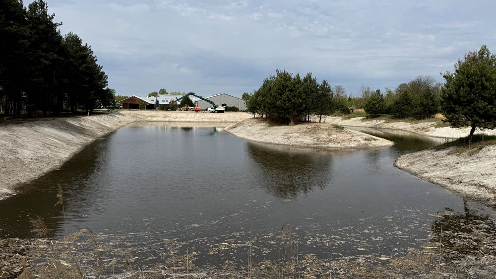 Kopanie stawów - Koparki long reach! Roboty Ziemne