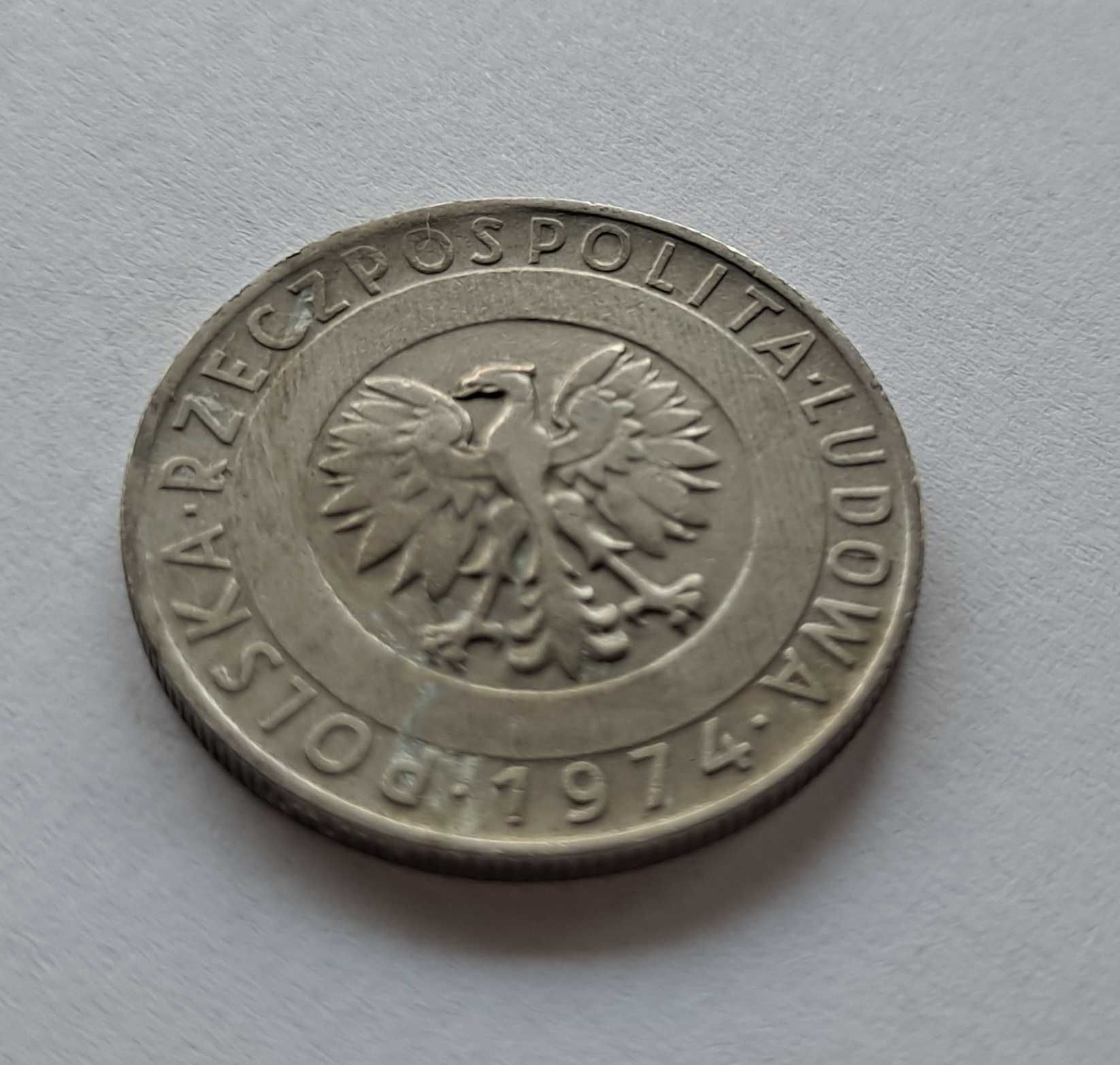 Moneta 20zł Wieżowiec i Kłosy PRL 1974r.
