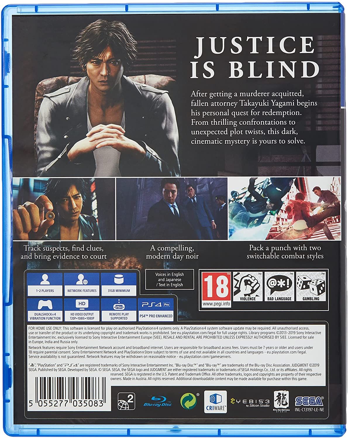 Judgment  (PS4) Gra nowa w folii