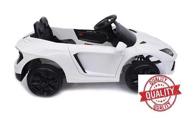 Carro eletrico tipo Lamborguini branco para crianças brinquedo NOVO