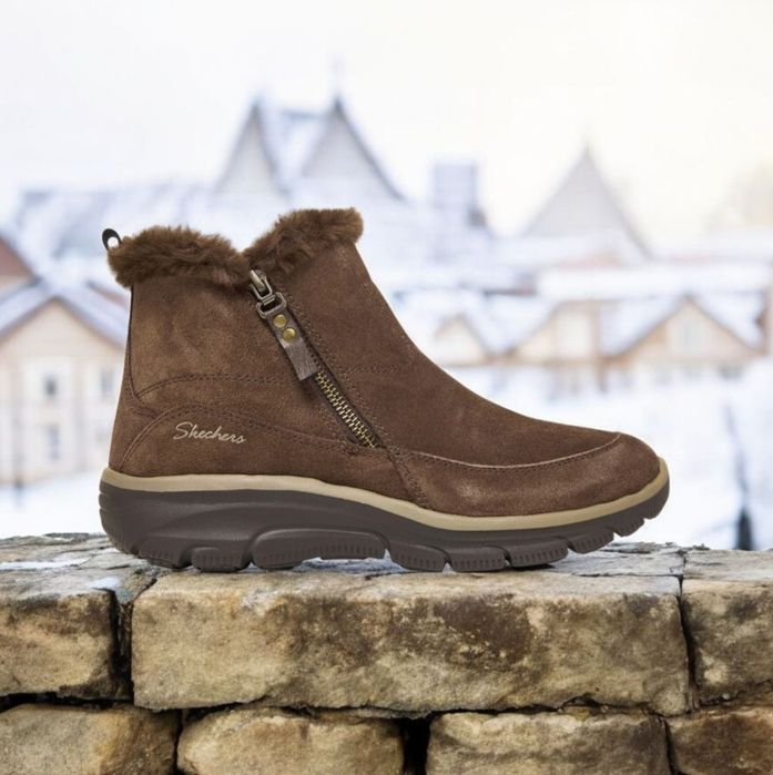 Ботільйони жіночі СКЕТЧЕРС (SKECHERS Easy Going) модель 167862/CHOC
