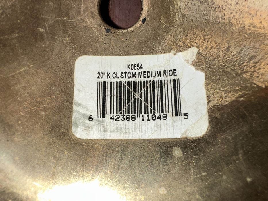Тарілка для барабанів Zildjian K Custom 20" Medium Ride