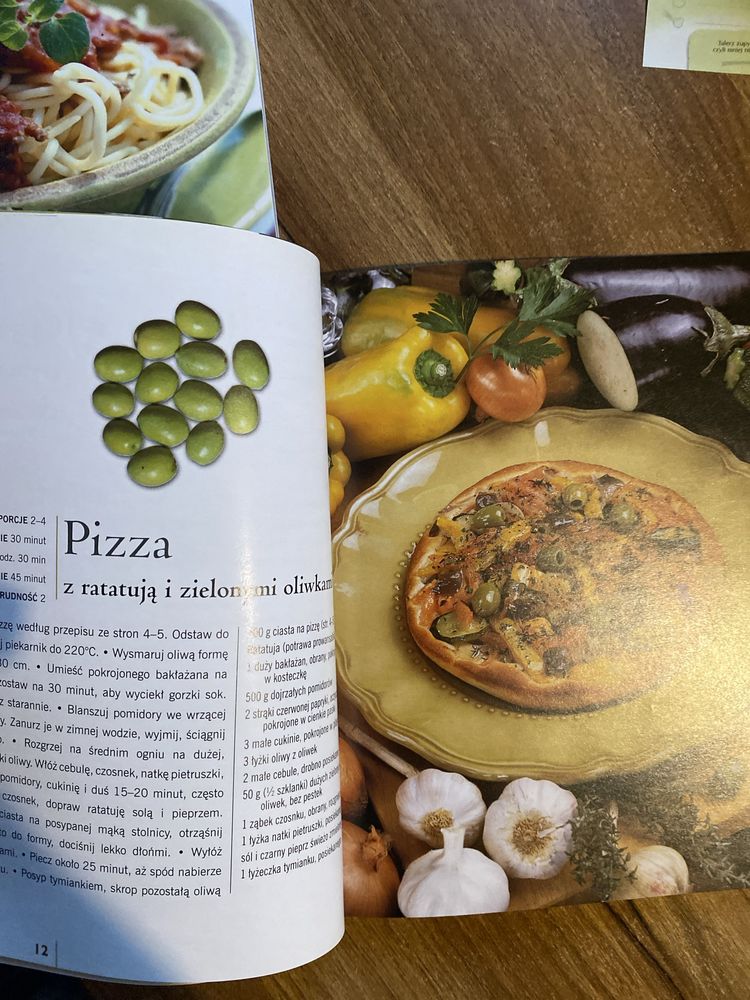 Kuchnia wloska pizza i spaghetti