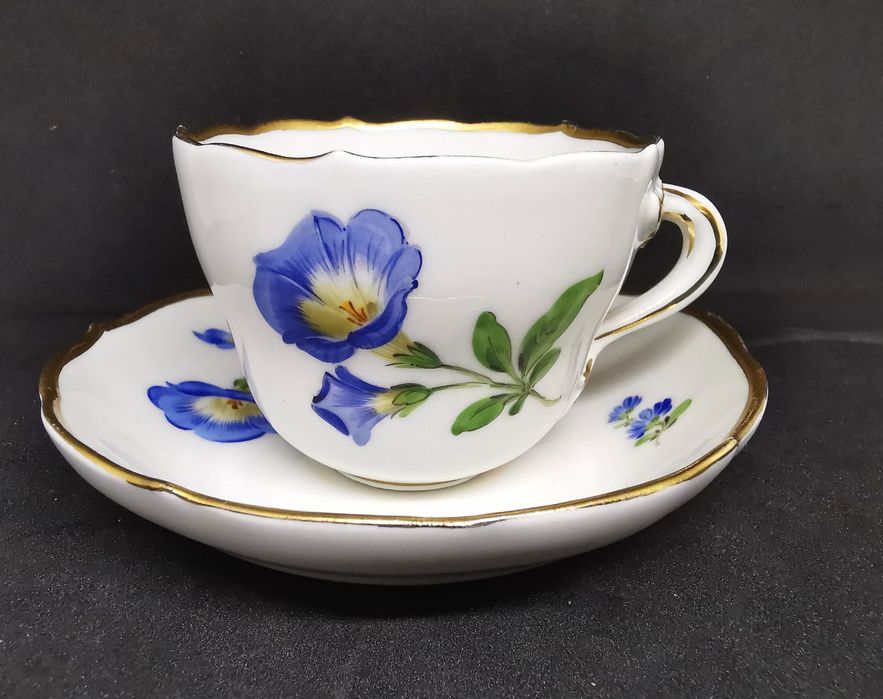 Porcelana Meissen DUO Mokka Miśnia  Filiżanka Kolekcjonerska