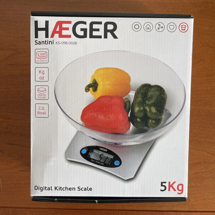 Balança de cozinha Haeger Nova