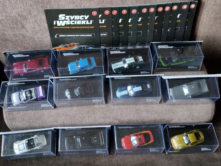 Modele z kolekcji samochodów F&F, skala 1:43, możliwa zamiana