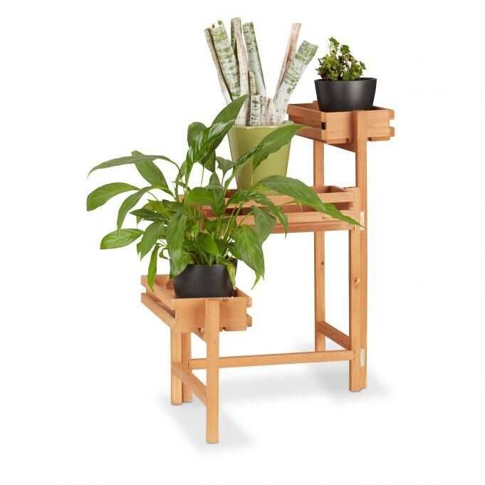 Kwietnik z drewna składany wys.57cm