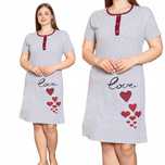 Koszula Nocna Piżama Damska Love SIZE PLUS XXL