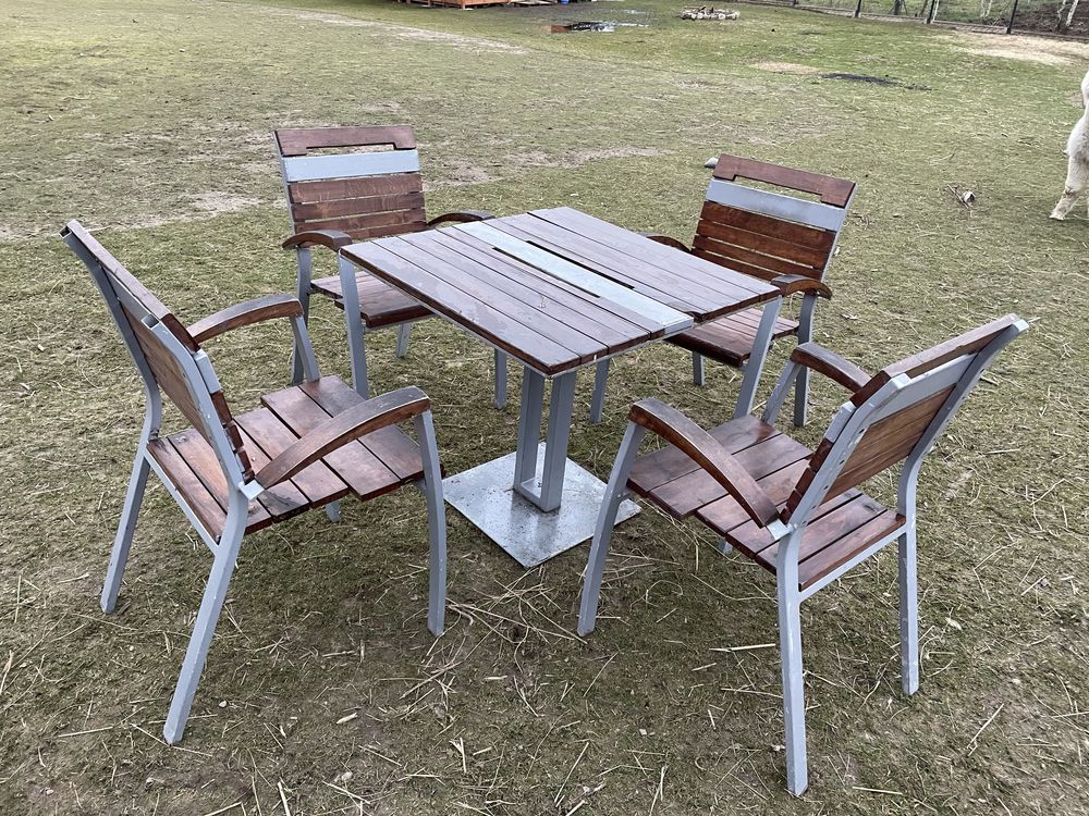 Zestaw piwny ogrodowy stoły krzesła meble ogrodowe komplet