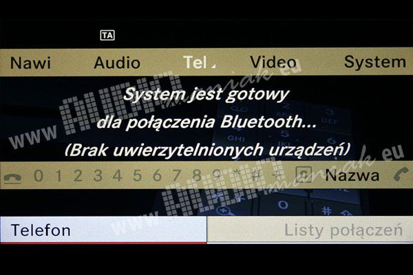 MERCEDES KLASA-B W245 polskie menu lektor mapa
