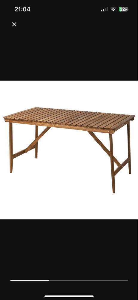 Mesa jardim em madeira