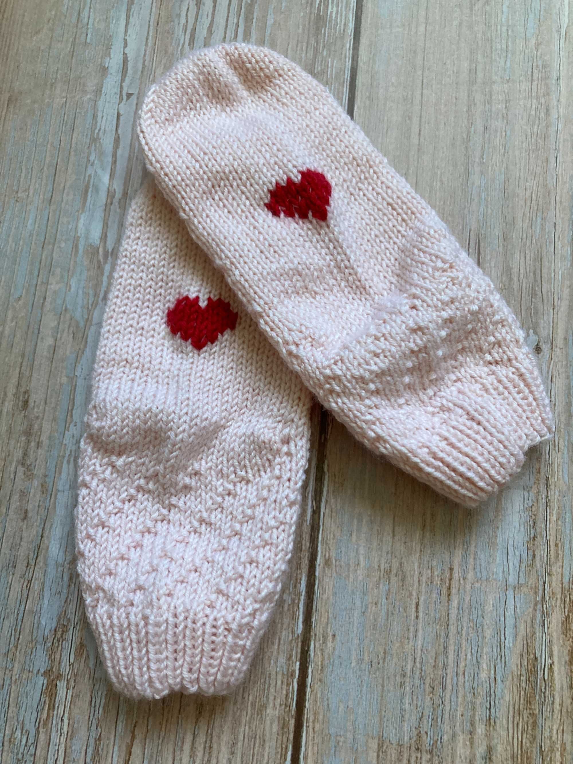 Skarpetki niemowlęce 3-6 mies - HANDMADE