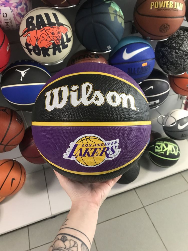 М'яч баскетбольний Wilson NBA TEAM Tribute LA lakers size 7