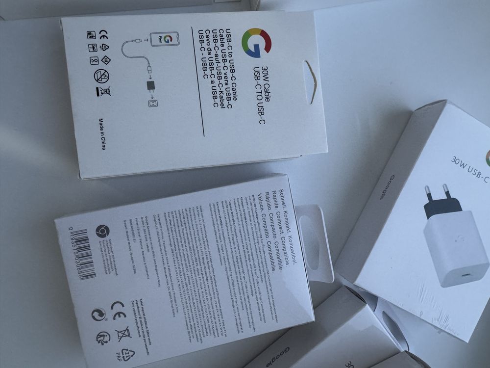 Быстрая 30W оригинальная зарядка google кабель и блок на гугл піксель