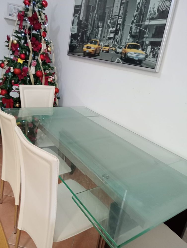 Mesa de blindex como nova