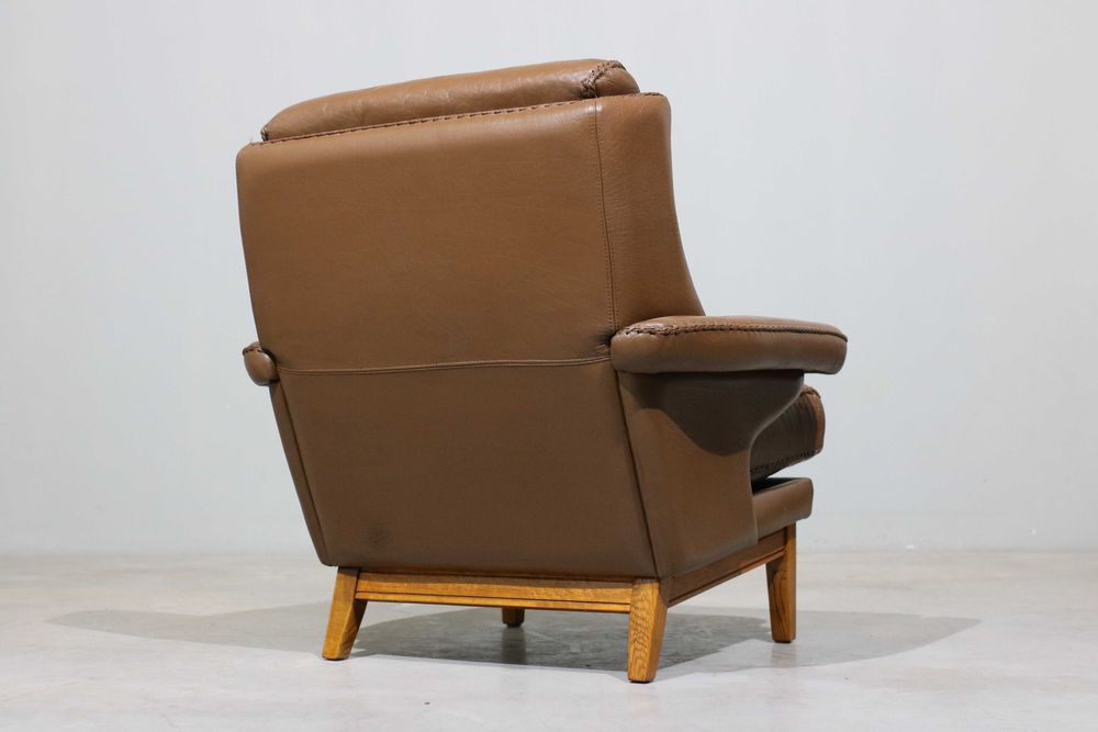 Par de poltronas Aage Christiansen em couro | Design Dinamarquês